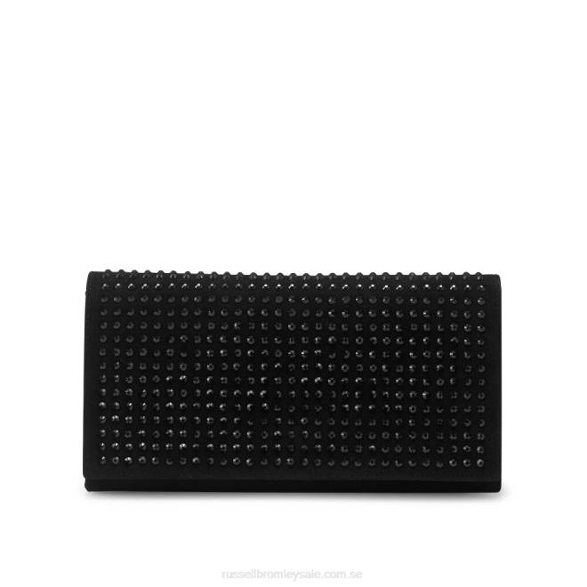 svart Russell And Bromley roxstar rhinestone clutch T4XZ771